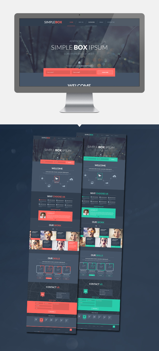 Simple Box PSD Template